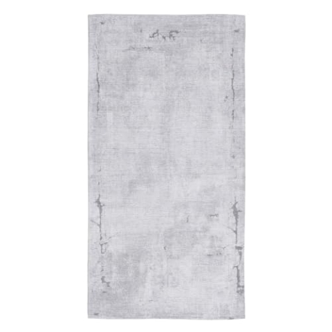 BigBuy Home Teppich 80 x 150 cm grau Polyester Baumwolle