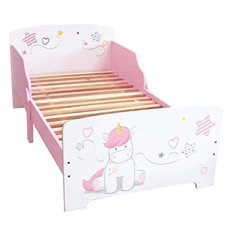 Fun House 713044 Einhorn Kinderbett, weiß, ab 3 Jahren