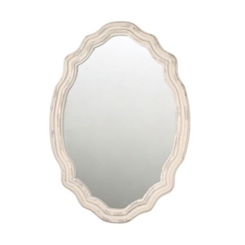 Romimex Wandspiegel, Grau, Holz, 61 x 86 x 3 cm