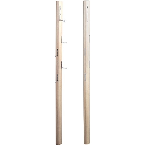 M2 Kollektion 701742 Garderobe / Wandgarderobe mit Klapphaken Palo, MDF Dekor Sonoma Eiche, hellbraun, 185x8x4cm
