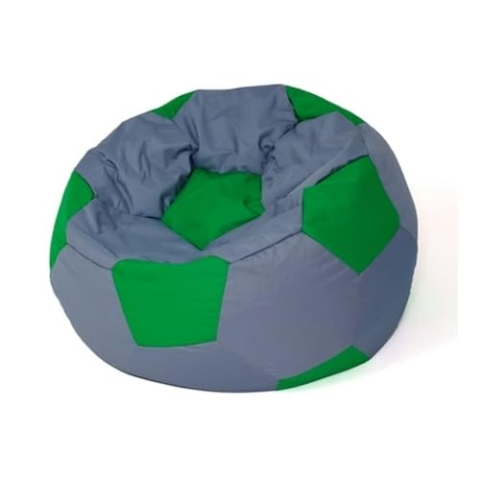 GO GIFT Sitzsack, Grün, Grau, Oxford-Fußball, Bunt