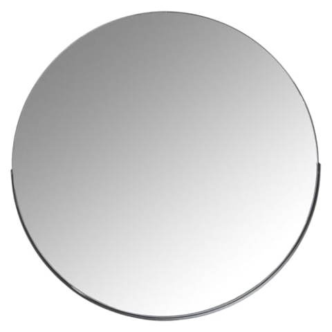 Alexandra House Living Wandspiegel, Schwarz, Metall, 8 x 72 x 72 cm, rund