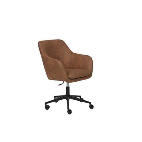 Inter Link – Drehstuhl – Bürostuhl – Schreibtischstuhl - Home Office – Schalensitz – Höhenverstellbar – Sicherheitsrollen – Workrelaxed - Bis ca. 100 Kg – Rost