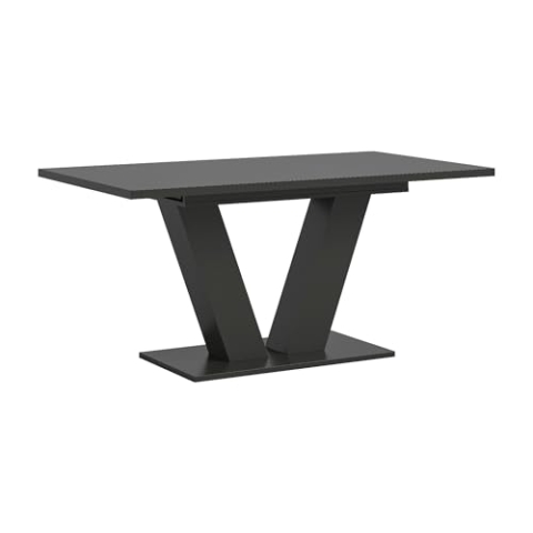 xonox.home Wohnen Motion Esstisch Esszimmer Tisch in grau Nb. V-Gestell in grau Nb. ca.150-190x76x90 cm
