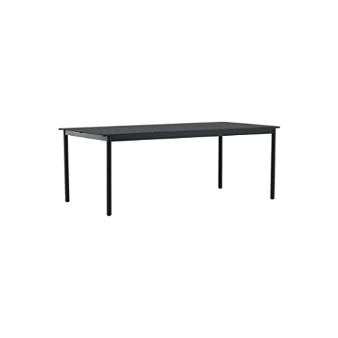 Venture Home Modena-Dining Table-Black-Aluminium-200100cm Table, Black, 200x100