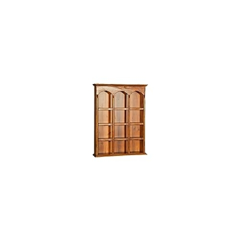 Biscottini Hängeschrank für Küche und Bad aus Holz 54 x 12,5 x 72 cm | Vitrine im Shabby Chic | Hängeschrank für Badezimmer | Badezimmerschrank