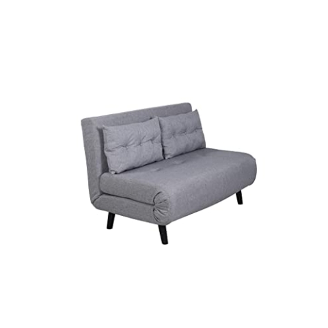 Venture Home 15583-655 Sofa, 100% Polyester, Schwarz, Grau