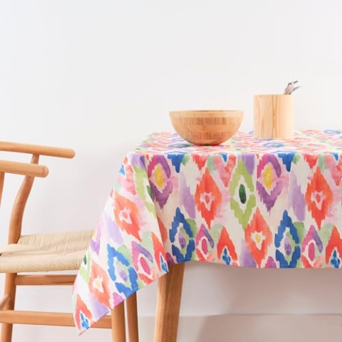 Belum Tischdecke mit Fleckenabweisend, Größe 240 x 155 cm, extraweich, Mehrfarbig, 100, Stoff 100% Bio-Baumwolle, Modell 0120-400