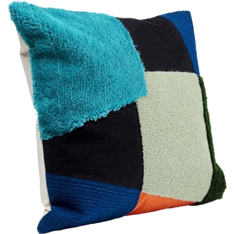 Kare Design Kissen Rectangle, Mehrfarbig, Zierkissen, Deko Kissen, mit Füllung, mit Reißverschluss, 45x45 cm (L/B)