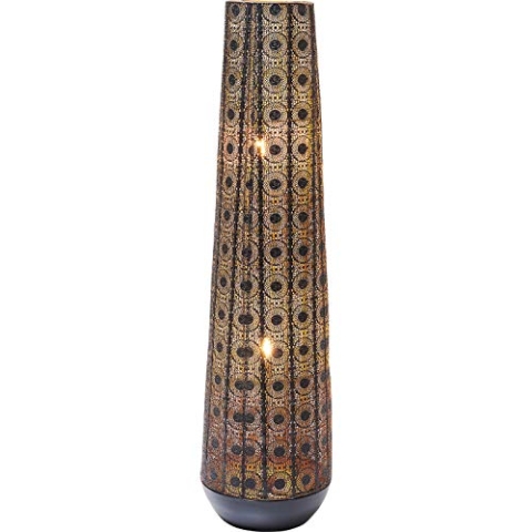 Kare Design Bodenleuchte Sultan Cone, Gold, Landhaus, Stehleuchte, Wohnzimmer, Esszimmer, Schlafzimmer, 120x31x31cm (H/B/T)