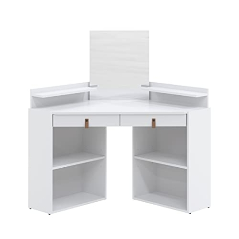 TemaHome Schminktisch Gloss, weiß, 90 x 90 x 127,8 cm, 90x90x127,8 cm