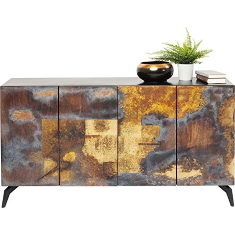 Kare Design Sideboard Oxy, Metall Sideboard im Industriallook, handgefertigtes Unikat, außergewöhnliches TV- Board, (H/B/T) 80x150x41cm