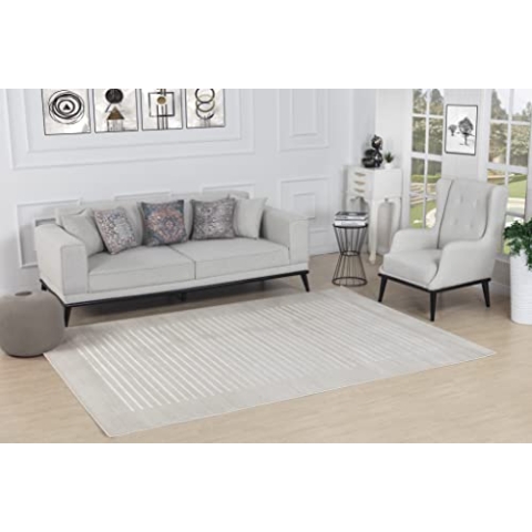 Livabliss Zagora Teppich Wohnzimmer Boho - Großer Schlafzimmer 160x213 cm - Für Esszimmer Mit Geometrischem Muster, Skandinavischer Modern in Beige, Weiß Und Grau