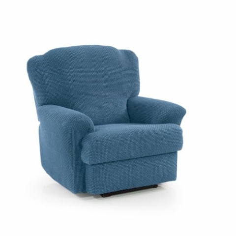 SOFASKINS® Sofabezug für Relaxsessel, super elastisch, Sofabezug, atmungsaktiv und langlebig, einfach anzubringen, Größe 70-90 cm, Himmelblau
