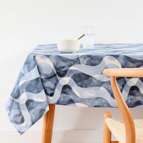 Belum Tischdecke mit Fleckenabweisend, Größe 300 x 155 cm, extraweich, Mehrfarbig, 100, Stoff 100% Bio-Baumwolle, Modell 0120-414