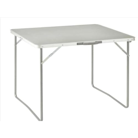 Beach Line Klapptisch aus Aluminium und weißer Remica mit Griff, 80 x 60 x 70 cm, Metall, One Size