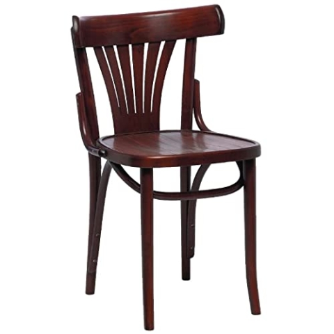 Bolero CF143 Bentwood Bistro Side Chair, Walnut (Pack of 2)