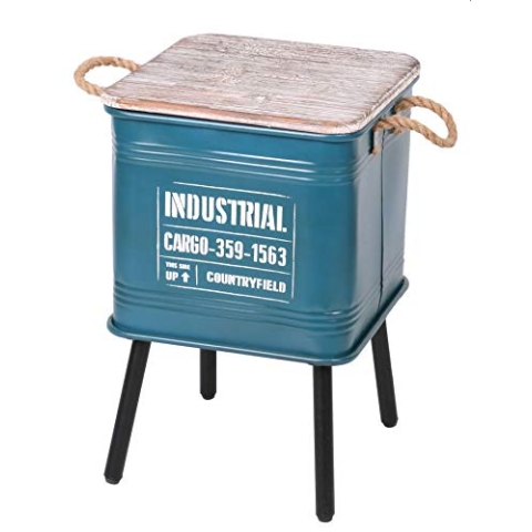 Urban Living Set mit 2 Tischen aus Metall, Taupe/Holz, normal