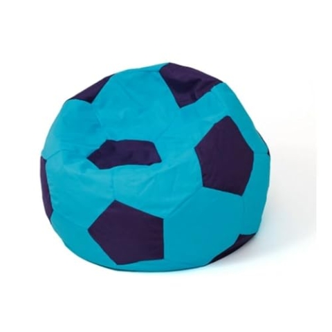 GO GIFT Sitzsack, Blau, Granatrot, Oxford-Fußball