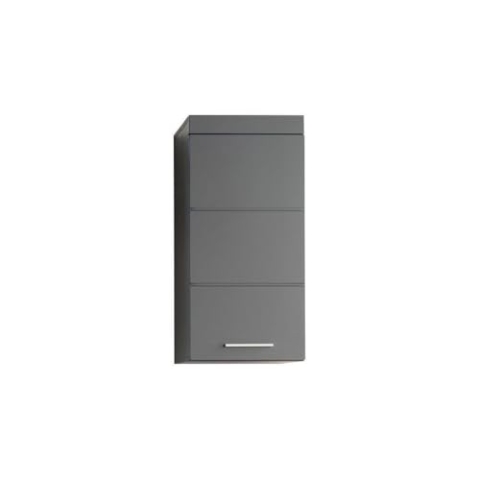 trendteam smart living - Amanda - Hängeschrank - Agave Grau Hochglanz - 1 Einlegeboden - (BxHxT) 37 x 77 x 23 cm - Kratzfest