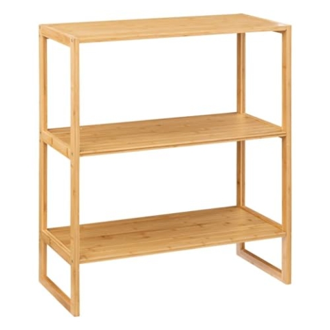 5five - Regal 2 Ebenen 30cm lab n modul Bambus