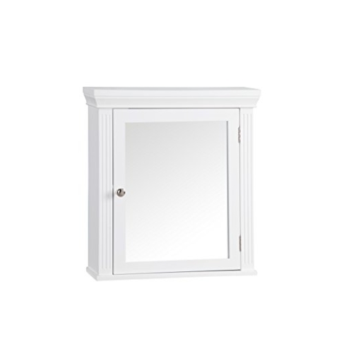 Teamson Home Badezimmer Hölzerner Verspiegelter Medizinschrank Weiß 6544