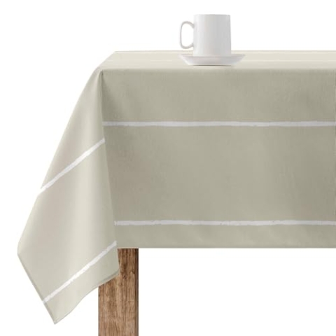 Belum 0120-320 Tischdecke, schmutzabweisend, Größe 240 x 155 cm, extraweich, Mehrfarbig, Stoff aus 100% Bio-Baumwolle, Modell 0120-320