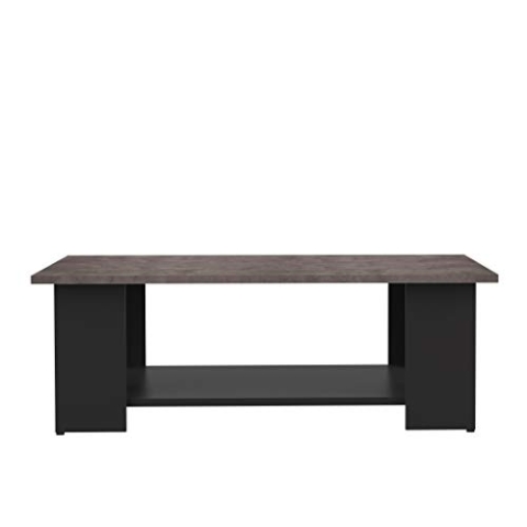 Amazon-Marke: Movian Couchtisch, rechteckig, 67 x 89 x 30.5 cm, Rückseite mit Beton-farbener Platte
