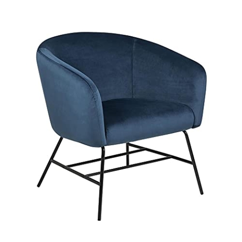 AC Design Runa Sessel, marineblau, Stoff, B: 72 x H: 76 x T: 67 cm, 1 Stück