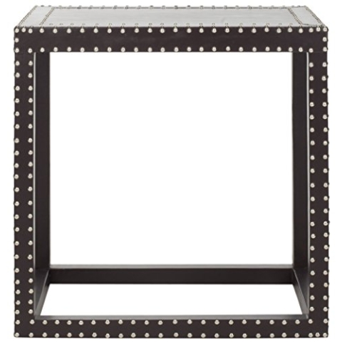 SAFAVIEH Modern Wooden Accent Table, in Charcoal, 40 X 60 X 60