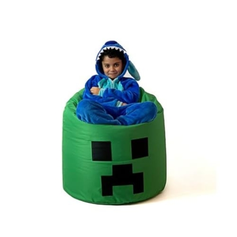 GO GIFT Sitzsack, Grün, Oxford Minecraft