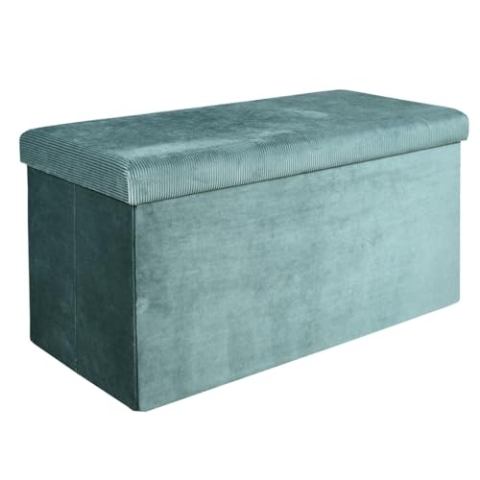 The Home Deco Factory BANCO-PUF PLEGABLE Azul TERCIO