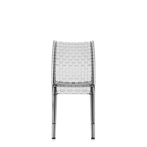 Kartell Ami Essstühle, Plastik, grau, 85 x 43 x 51 cm