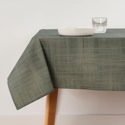 Belum Tischdecke, schmutzabweisend, Größe 250 x 140 cm, extraweich, Taupe – Tischdecke aus 100% Baumwolle, 100% Bio-Baumwolle, einfarbig, Tischdecke
