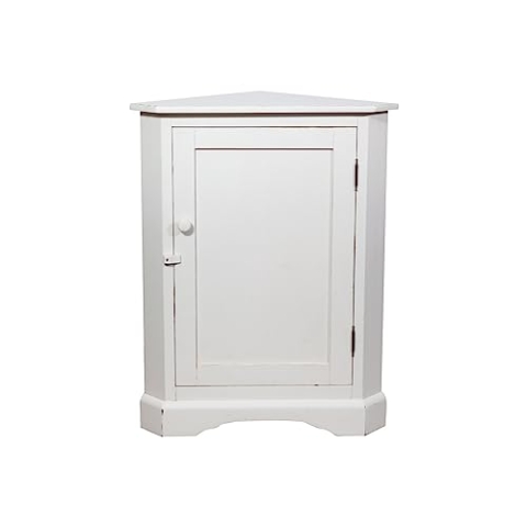Biscottini Eckecke aus Massivholz, 92 x 50,5 x 50 cm, Holzschrank für Küche und Wohnzimmer, Küchenecke, hergestellt in Italien