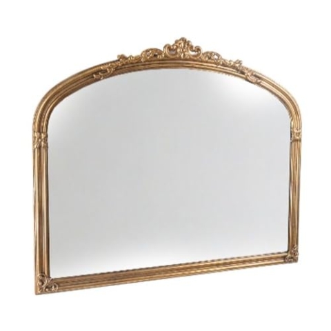 Romimex Wandspiegel, goldfarben, Metall, 105 x 88 x 4 cm