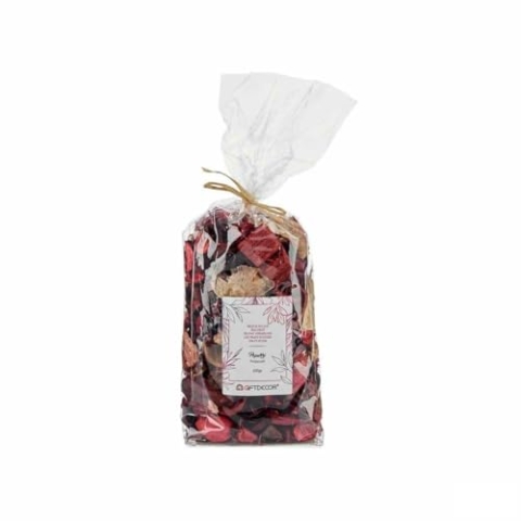 Gift Decor Dekorative Blumen, rote Früchte, natürlich, 12 Stück