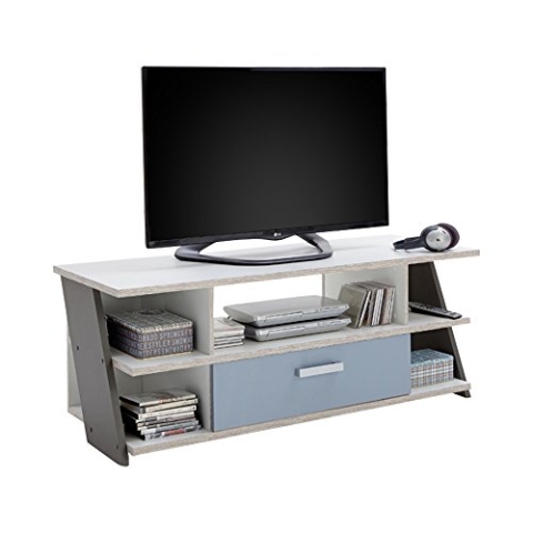 FMD furniture Lowboard, Spanplatte, Sandeiche/farbig, ca. 135 x 51,5 x 50 cm