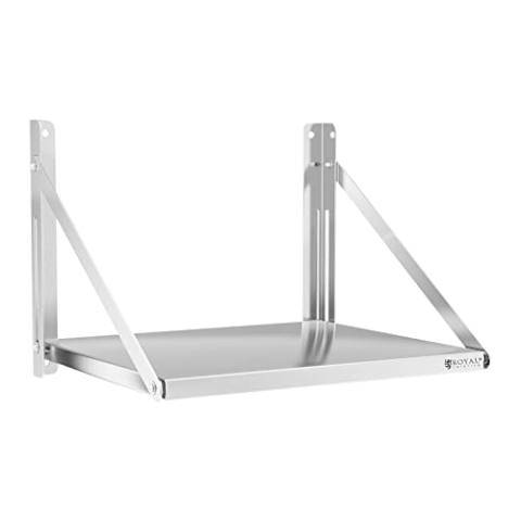Royal Catering RC-BFWS6045 Wandbord klappbar 60 x 45 cm 40 kg Edelstahl
