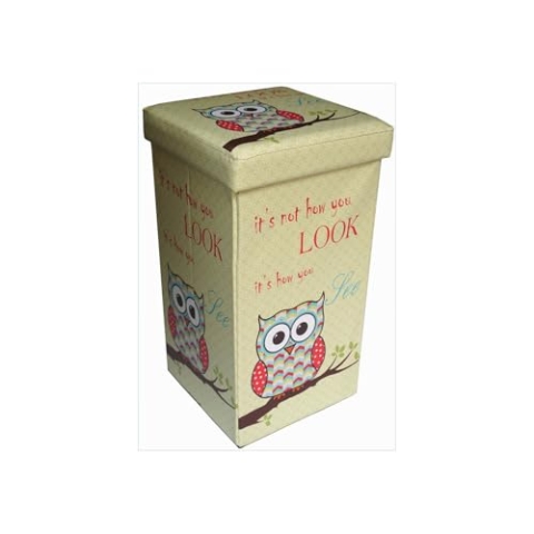 Biscottini Sitzhocker für Kinder und Erwachsene 33 x 60 x 33 cm | verschließbare Aufbewahrungsboxen mit Deckel | quadratische Aufbewahrungsbox mit Dekor