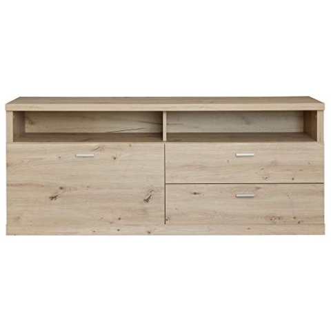 trendteam smart living - Echo - TV-Schrank - Eiche - TV-Unterteil mit 2 offenen Fächern - (BxHxT) 150 x 62 x 45 cm - modernes TV-Lowboard