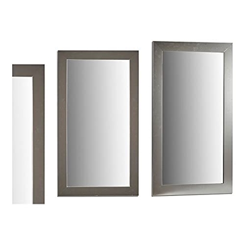 Gift Decor Wandspiegel aus Holz, silberfarben, 64,5 x 1,5 x 84,5 cm