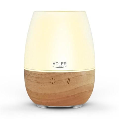 Adler Ultraschall-Aroma-Diffuser, 130 ml Wassertank, 7-farbige LED-Beleuchtung