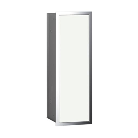 Emco Asis 150 Unterputz Badschrank für WC-Bürste, chrom/Glas weiß, Einbauschrank, Türanschlag wählbar - 973027831