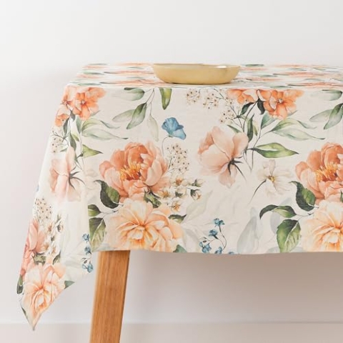 Belum Tischdecke mit Fleckenabweisend, Größe 300 x 140 cm, extraweich, Mehrfarbig, 100, Stoff 100% Bio-Baumwolle, Modell 0120-394