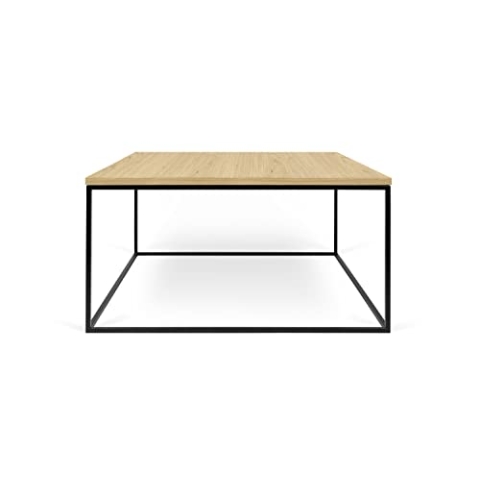Symbiosis Gerda Couchtisch, Metall Eiche, buchenholz, 75x75x40