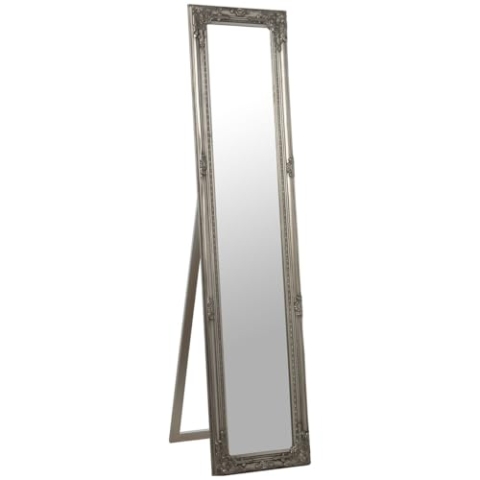 Alexandra House Living Standspiegel, Silber, 6 x 38 x 157 cm, rechteckig, EAN: 8427701724905