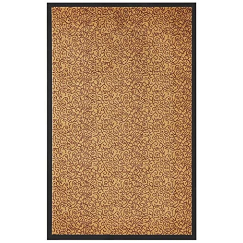 Zala Living Smart Fußmatte für Innen und Außen 58x180cm – Fussmatte Schmutzfangmatte Einfarbig Türmatte Waschbar & Wetterfest, rutschfest für Eingangsbereich & Außenbereich – Ocker