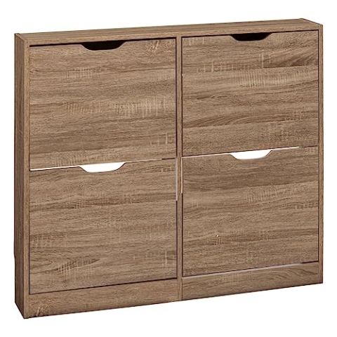 5five - Slim-möbel schuhschrank 4 schubladen Mix n modul natureiche-Effekt