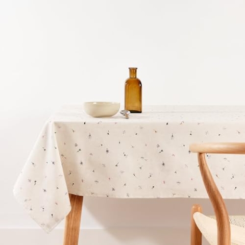 Belum Tischdecke mit Fleckenabweisend, Größe 300 x 155 cm, extraweich, Mehrfarbig, 100, Stoff 100% Bio-Baumwolle, Modell 0120-343